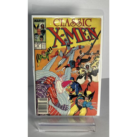 Classic X-Men #12 Marvel 1987 Comic Book- CARDED - Picture 1 of 6